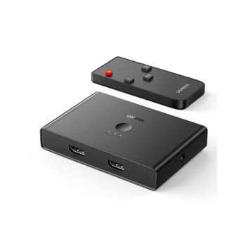 Адаптер UGREEN HDMI 2.0 2-in To 4-out + Optical (SPDIF) / 3.5" mm Switcher 70690 Адаптер UGREEN HDMI 2.0 2-in To 4-out + Optical (SPDIF) / 3.5" mm Switcher 70690