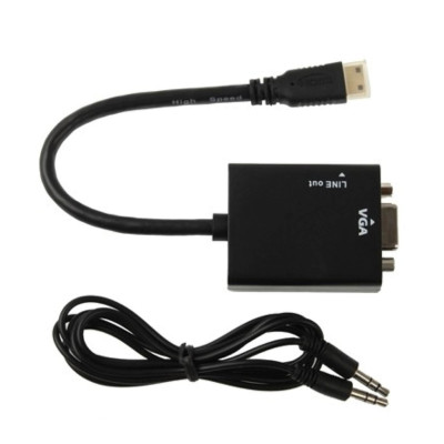Adapter Mini HDMI to VGA + Audio CABLE-1700C Adapter Mini HDMI to VGA + Audio CABLE-1700C