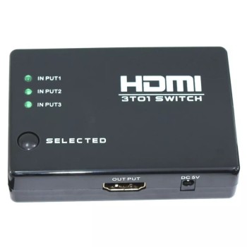 Адаптер для Экрана Gold Touch HDMI Switch 1 To 3 Port with IR Remote E-HDMI-SW-3 Адаптер для Экрана Gold Touch HDMI Switch 1 To 3 Port with IR Remote E-HDMI-SW-3