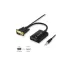 מתאם למסך VGA to HDMI Converter With Audio USB-power