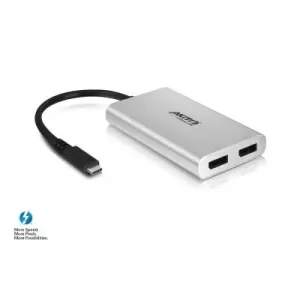 Adapter Akitio T3-2DP Thunderbolt 3 to 2xDP 1.2 TB32DP00-001 Adapter Akitio T3-2DP Thunderbolt 3 to 2xDP 1.2 TB32DP00-001