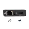 מתאם StarTech USB-C Multiport Adapter 4K HDMI 60W PD DKT30CHPD צבע שחור