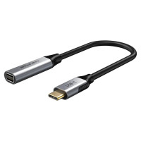 מתאם למסך CABLETIME USB Type C to Mini DP 1.2 (F) 4K/60Hz 0.2m CP14A צבע שחור, מתאם למסך CABLETIME USB Type C to Mini DP 1.2 (F) 4K/60Hz 0.2m CP14A צבע שחור,