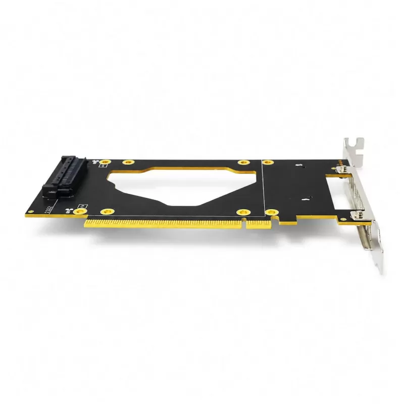 Expansion Card IPPON PCIe5.0 x16 to 2xU.2 (SFF-8639) + MCIO x8 CST-PUM03 Color:black