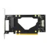 כרטיס הרחבה IPPON PCIe5.0 x16 to 2xU.2 (SFF-8639) + MCIO x8 CST-PUM03 צבע שחור