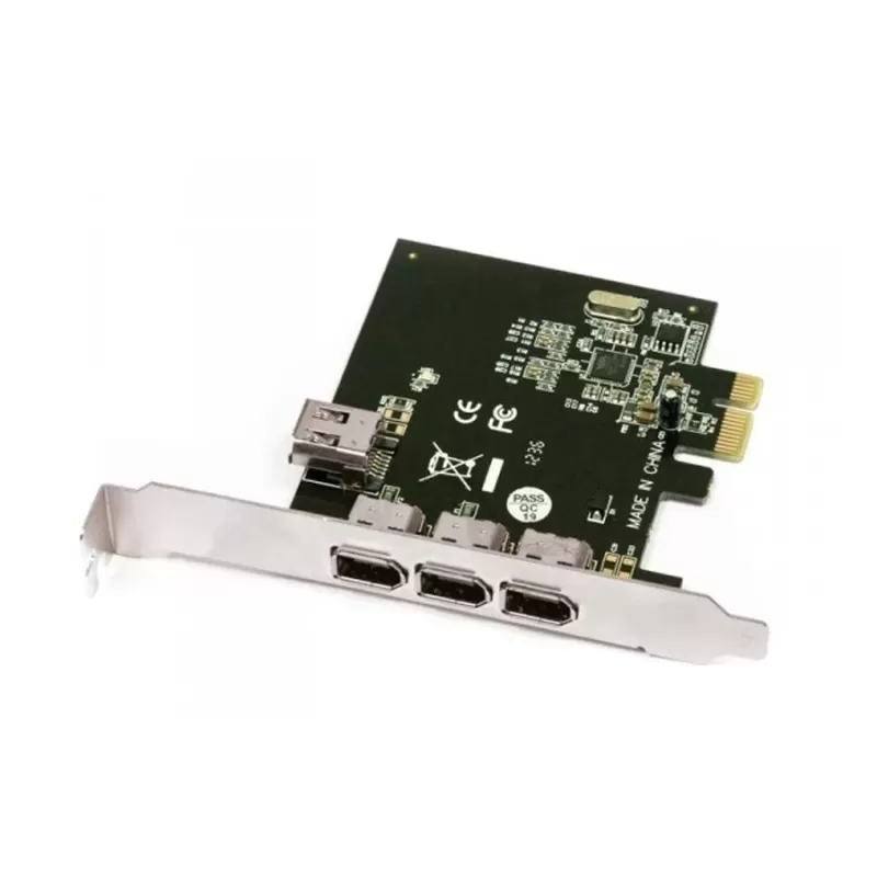 Expansion Card Gold Touch PCI Express FireWire Card SU-PCIE-1394