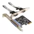 כרטיס הרחבה St-Lab PCI-E 2S + 1P Card ST-I-580
