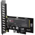 כרטיס הרחבה PCIe x4 to M.2 Adapter Support 2280 M.2 PCIe x4 to M.2 Adapter