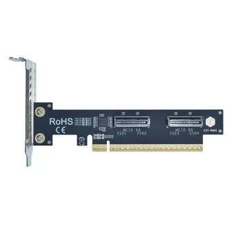 Expansion Card IPPON PCIe5.0 x16 to 2xMCIO X8 Adapter CST-PM2E Color:black