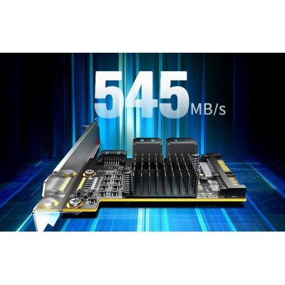 Карта Расширения UGREEN SATA3. to x5 SATA3 60616 Цвет:черный Карта Расширения UGREEN SATA3. to x5 SATA3 60616 Цвет:черный