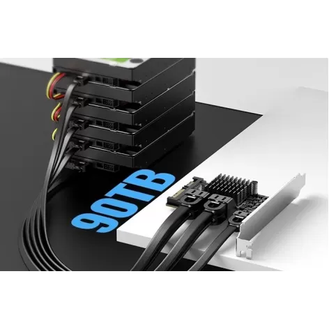 Expansion Card UGREEN SATA3.0 to x5 SATA3.0 60616 Color:black