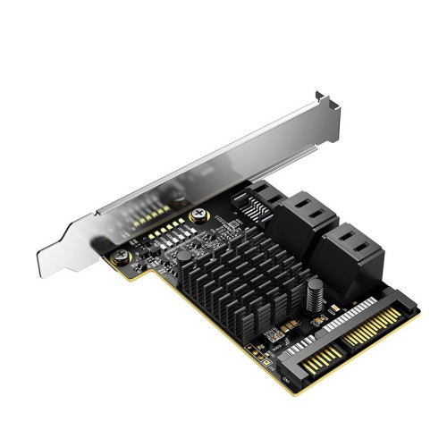Карта Расширения UGREEN SATA3. to x5 SATA3 60616 Цвет:черный