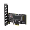 כרטיס הרחבה PCIe x1 to M.2 Adapter Support 2280 M.2 PCIe x1 to M.2 Adapter