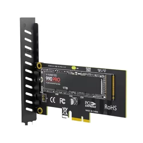 כרטיס הרחבה PCIe x1 to M.2 Adapter Support 2280 M.2 PCIe x1 to M.2 Adapter