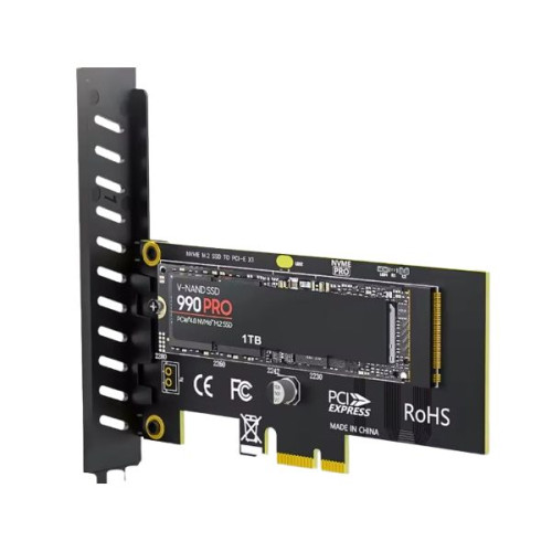 Expansion Card PCIe x1 to M.2 Adapter Support 2280 M.2 PCIe x1 to M.2 Adapter