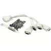 Expansion Card St-Lab STLAB PCI-E Card RS232 4 Ports With Power for POS with Fan out cable (1 to 4) Low Profile Bracket CP-130 Expansion Card St-Lab STLAB PCI-E Card RS232 4 Ports With Power for POS with Fan out cable (1 to 4) Low Profile Bracket CP-130
