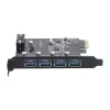 Карта Расширения Orico USB3. 4-Port PCI-E Expansion PVU3-4P-V1 Цвет:чёрный