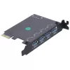 Карта Расширения Orico USB3. 4-Port PCI-E Expansion PVU3-4P-V1 Цвет:чёрный