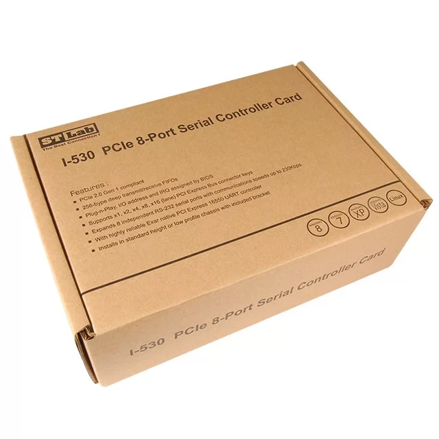 כרטיס הרחבה St-Lab PCIe 8-Port Serial Controller Card ST-I-530