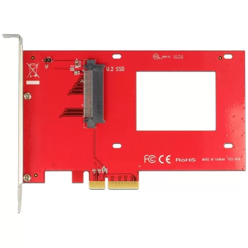 Карта Расширения Delock PCIe x4 to 1x U.2 NVMe SFF-8639 89469