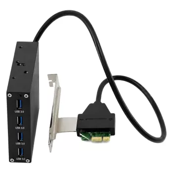 כרטיס הרחבה IPPON PCI-E Card USB3.0 4-Ports + 3.5" Bay Kit IPCS012
