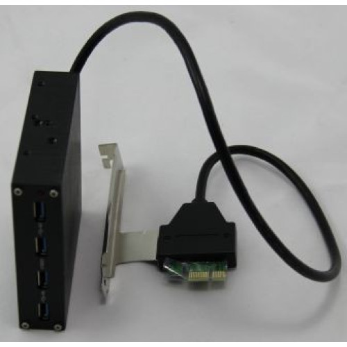 Карта Расширения IPPON PCI-E Card USB3.0 4-Ports + 3.5" Bay Kit IPCS012