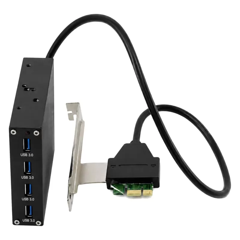 Expansion Card IPPON PCI-E Card USB3.0 4-Ports + 3.5" Bay Kit IPCS012
