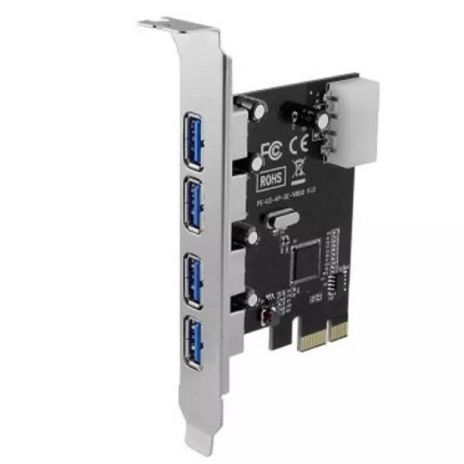 Карта Расширения Gold Touch PCIe Card 4Port USB3.0 SU-PCIE-4USB3.0 Карта Расширения Gold Touch PCIe Card 4Port USB3.0 SU-PCIE-4USB3.0