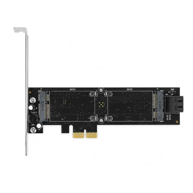 Карта Расширения St-Lab STLAB mSATA + SATA3 2+2 Ports PCI-E Card A-560