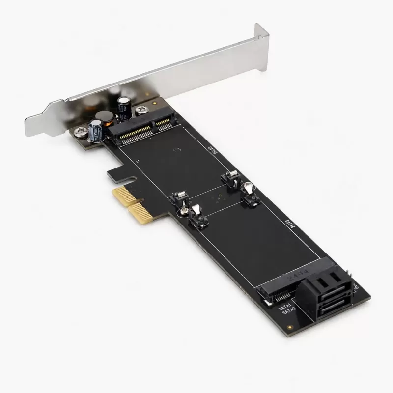 Карта Расширения St-Lab STLAB mSATA + SATA3 2+2 Ports PCI-E Card A-560