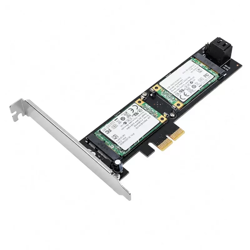 Карта Расширения St-Lab STLAB mSATA + SATA3 2+2 Ports PCI-E Card A-560