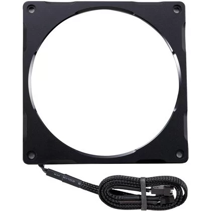 מסגרת תאורה למאוורר Phanteks Halos Lux 140mm RGB Aluminum Frame שחור PH-FF140RGBA_BK01