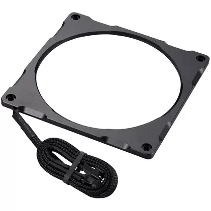 מסגרת תאורה למאוורר Phanteks Halos Lux 140mm RGB Aluminum Frame שחור PH-FF140RGBA_BK01
