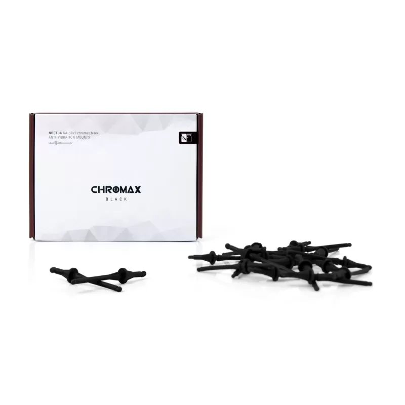 Noctua NA-SAV2-BLACK chromax.black Anti-Vibration Mounts ( set 20 units) black NA-SAV2-BLACK