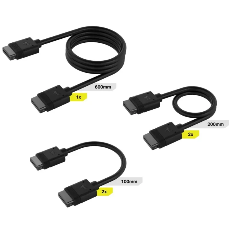 комплект кабелей Corsair iCUE LINK with Straight connectors CL-9011118-WW