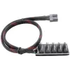 מפצל מאווררים Hankpower Fan Hub 5 in 1 PWM 4Pin Splitter צבע שחור