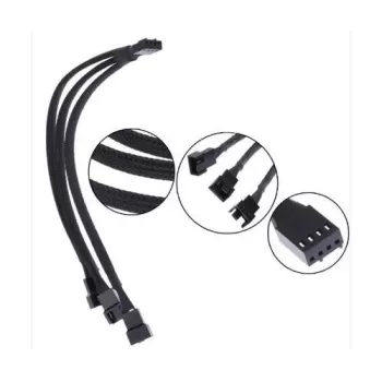מפצל מאווררים 4 PIN to 3x4 PIN BXAT-XS-BC מפצל מאווררים 4 PIN to 3x4 PIN BXAT-XS-BC