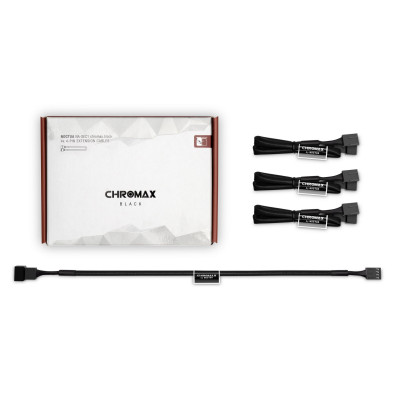 Noctua NA-SEC1 CH.BK chromax.black 4 PIN 30cm Extension Cable BLACK NA-SEC1CH-BK Noctua NA-SEC1 CH.BK chromax.black 4 PIN 30cm Extension Cable BLACK NA-SEC1CH-BK