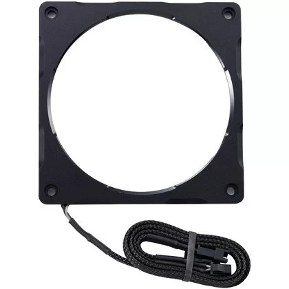 מסגרת תאורה למאוורר Phanteks Halos Lux 120mm RGB Aluminum Frame שחור PH-FF120RGBA_BK01