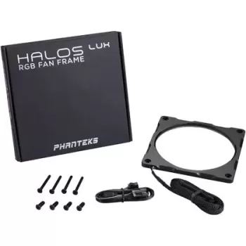 RGB Fan Frame Phanteks Halos Lux 120mm RGB Aluminum Frame PH-FF120RGBA_BK01