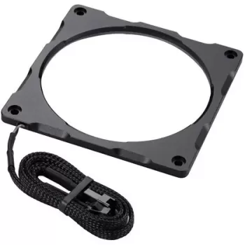 מסגרת תאורה למאוורר Phanteks Halos Lux 120mm RGB Aluminum Frame שחור PH-FF120RGBA_BK01 מסגרת תאורה למאוורר Phanteks Halos Lux 120mm RGB Aluminum Frame שחור PH-FF120RGBA_BK01