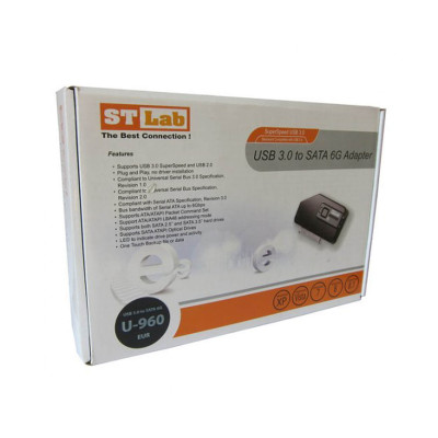 Адаптер для жесткого диска ST-Lab USB 3.0 to SATA3 Adapter with One Touch Адаптер для жесткого диска ST-Lab USB 3.0 to SATA3 Adapter with One Touch