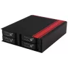 Adapter iStarUSA 5.25" to 4x 2.5" SATA SAS 6 Gbps HDD Hot-swap Rack BPU-124DE-SS Color:black