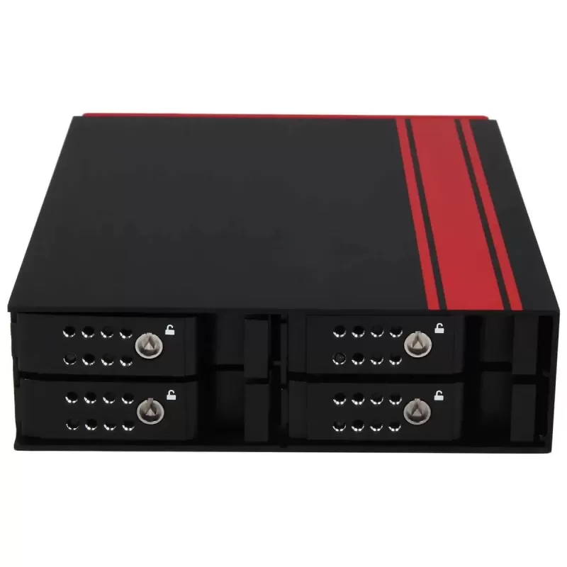 Adapter iStarUSA 5.25" to 4x 2.5" SATA SAS 6 Gbps HDD Hot-swap Rack BPU-124DE-SS Color:black