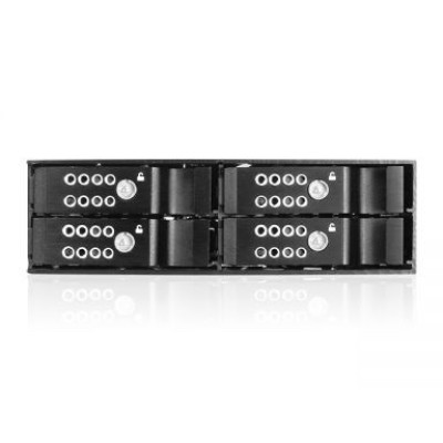 מתאם iStarUSA 5.25" to 4x 2.5" SATA SAS 6 Gbps HDD Hot-swap Rack BPU-124DE-SS מתאם iStarUSA 5.25" to 4x 2.5" SATA SAS 6 Gbps HDD Hot-swap Rack BPU-124DE-SS