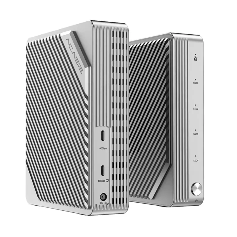 Hard Disk Enclosure ACASIS 4-Bay RAID SSD M.2 NVMe Thunderbolt 3 40Gbps Enclosure EC-3901 Hard Disk Enclosure ACASIS 4-Bay RAID SSD M.2 NVMe Thunderbolt 3 40Gbps Enclosure EC-3901