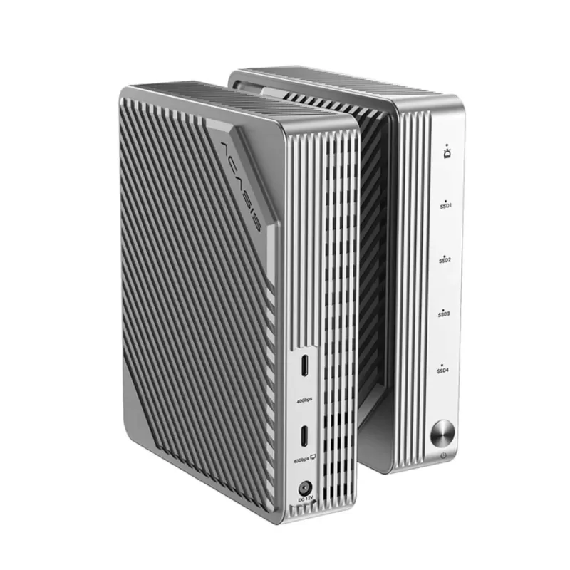 Hard Disk Enclosure ACASIS 4-Bay RAID SSD M.2 NVMe Thunderbolt 3 40Gbps Enclosure EC-3901 Hard Disk Enclosure ACASIS 4-Bay RAID SSD M.2 NVMe Thunderbolt 3 40Gbps Enclosure EC-3901