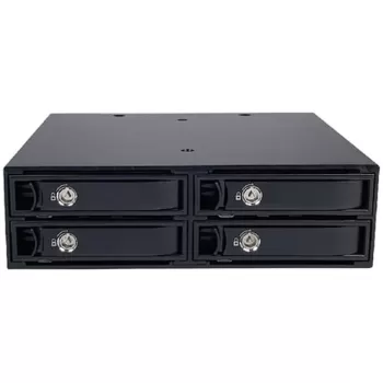 כלוב כוננים להחלפה חמה Wingsonic MRA267 4-Bay 2.5" SATA/SAS שחור MRA267