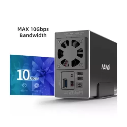 External box for hard drive Maiwo HDD 3.5 DUAL BAY USB3.2 RAID K35272U3 External box for hard drive Maiwo HDD 3.5 DUAL BAY USB3.2 RAID K35272U3