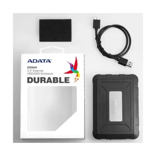 External HDD / SSD Box Adata ED600 AED600-U31-CBK Color:black